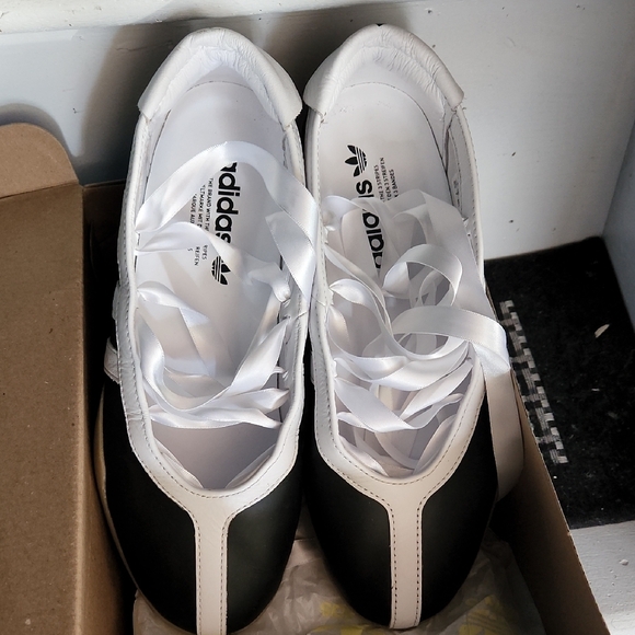 adidas Classic Black and White Loafers - Picture 2 of 7